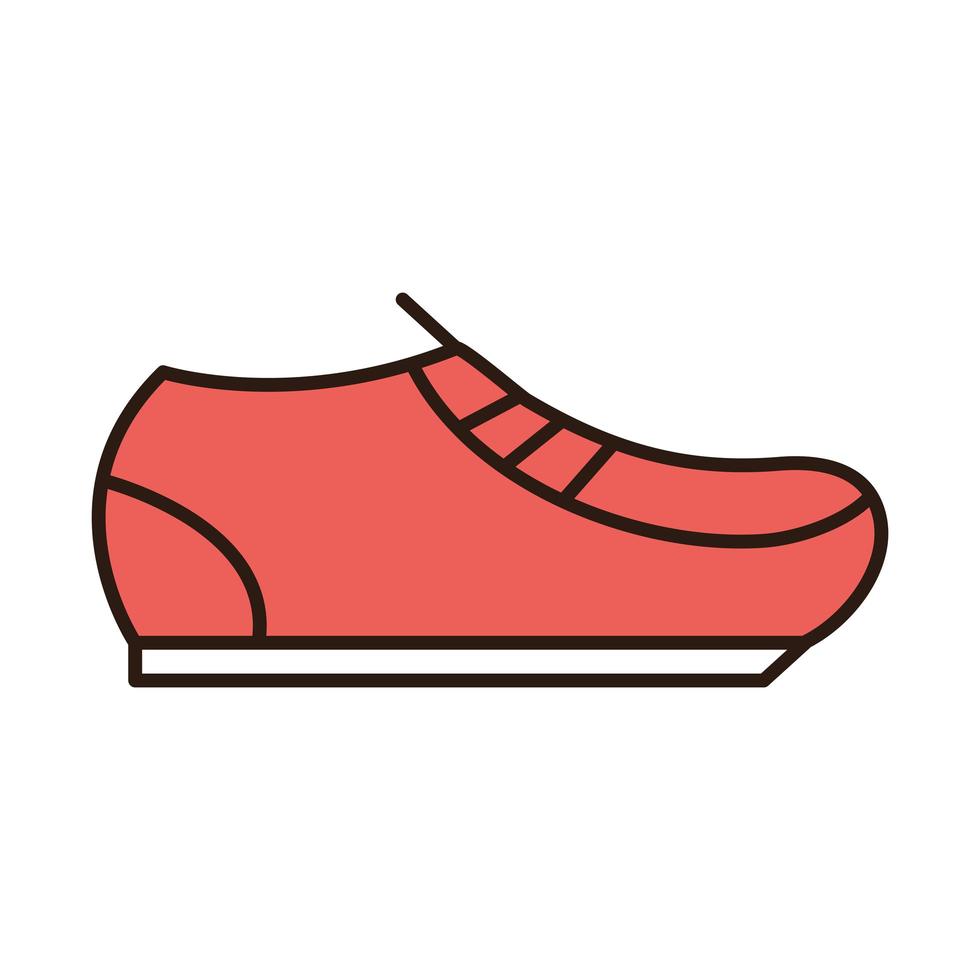 shoe sportswear accessory fashion line and fill icon vector