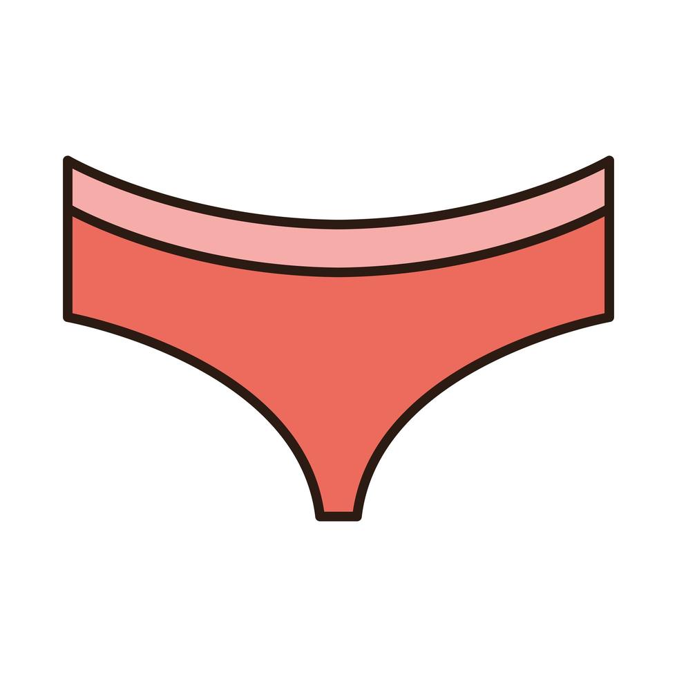 bragas, accesorio de moda, ropa femenina, línea, y, relleno, icono vector