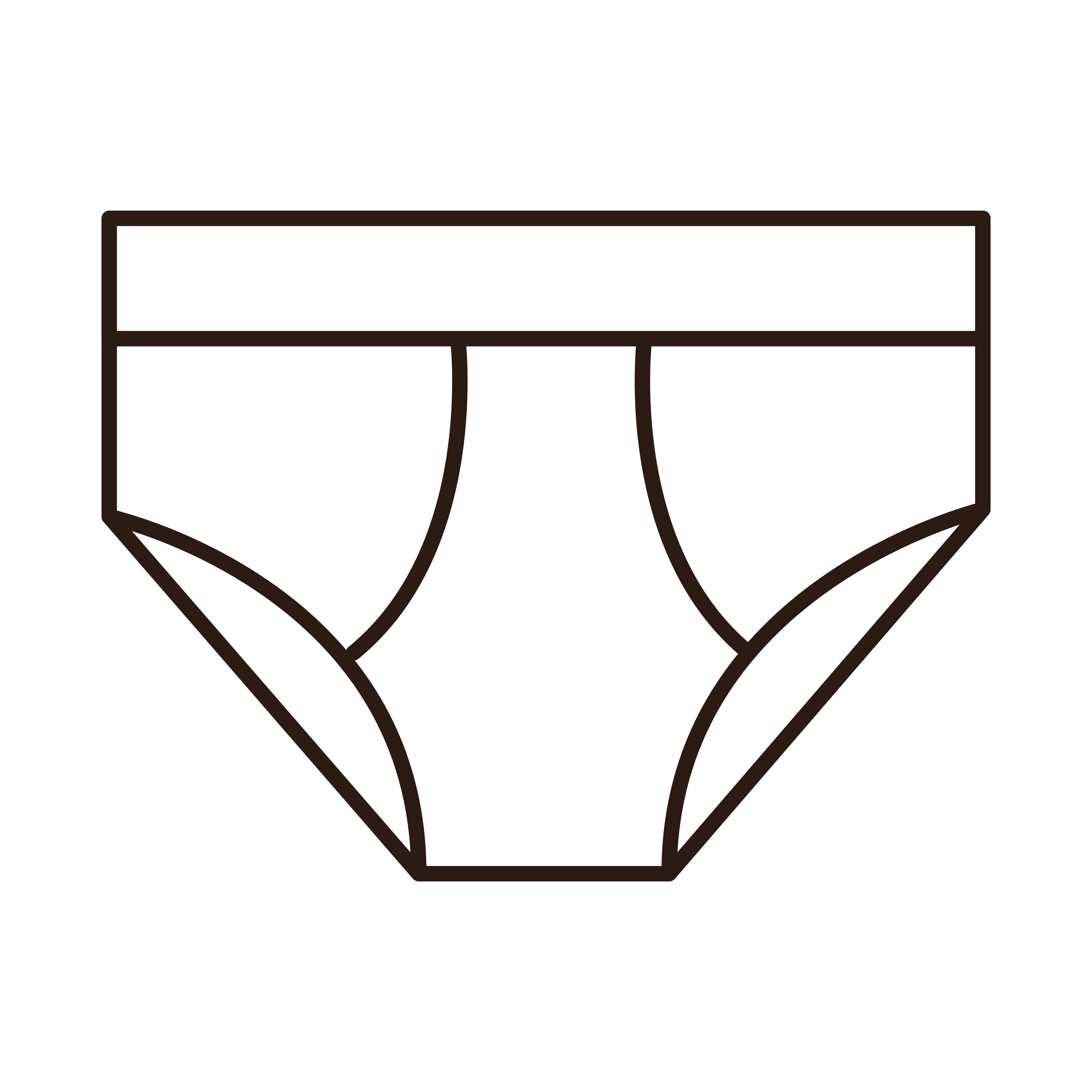 underpants male clothes line icon white background 2656127 Vector