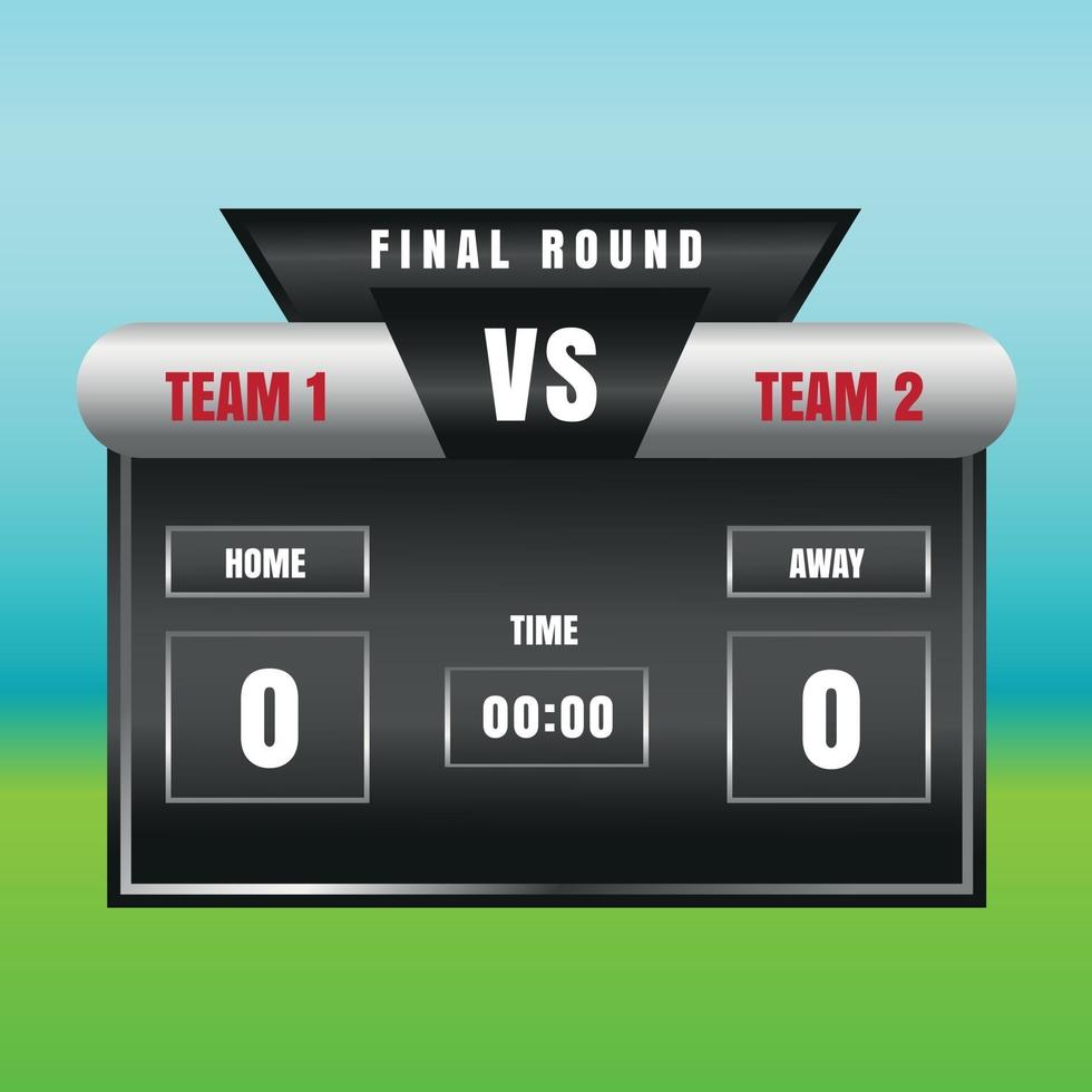 score board illustration for sport and game vector