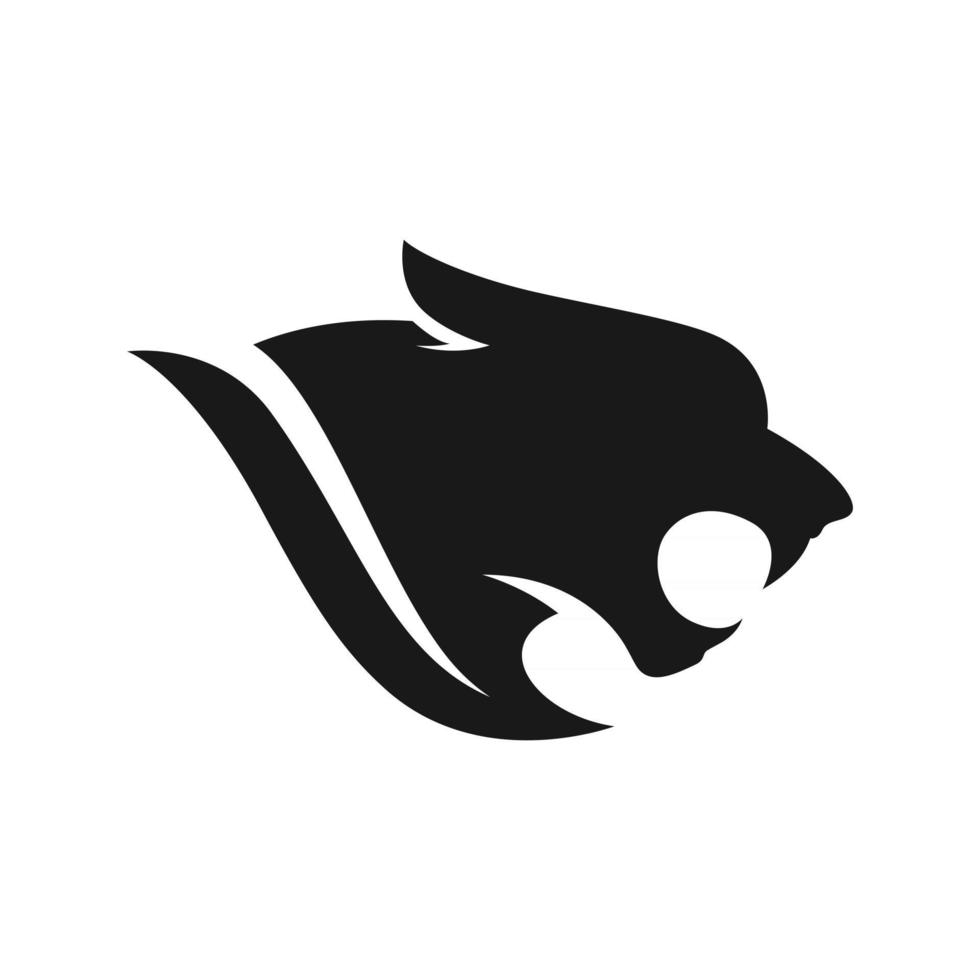 Panther logo vector on a white background