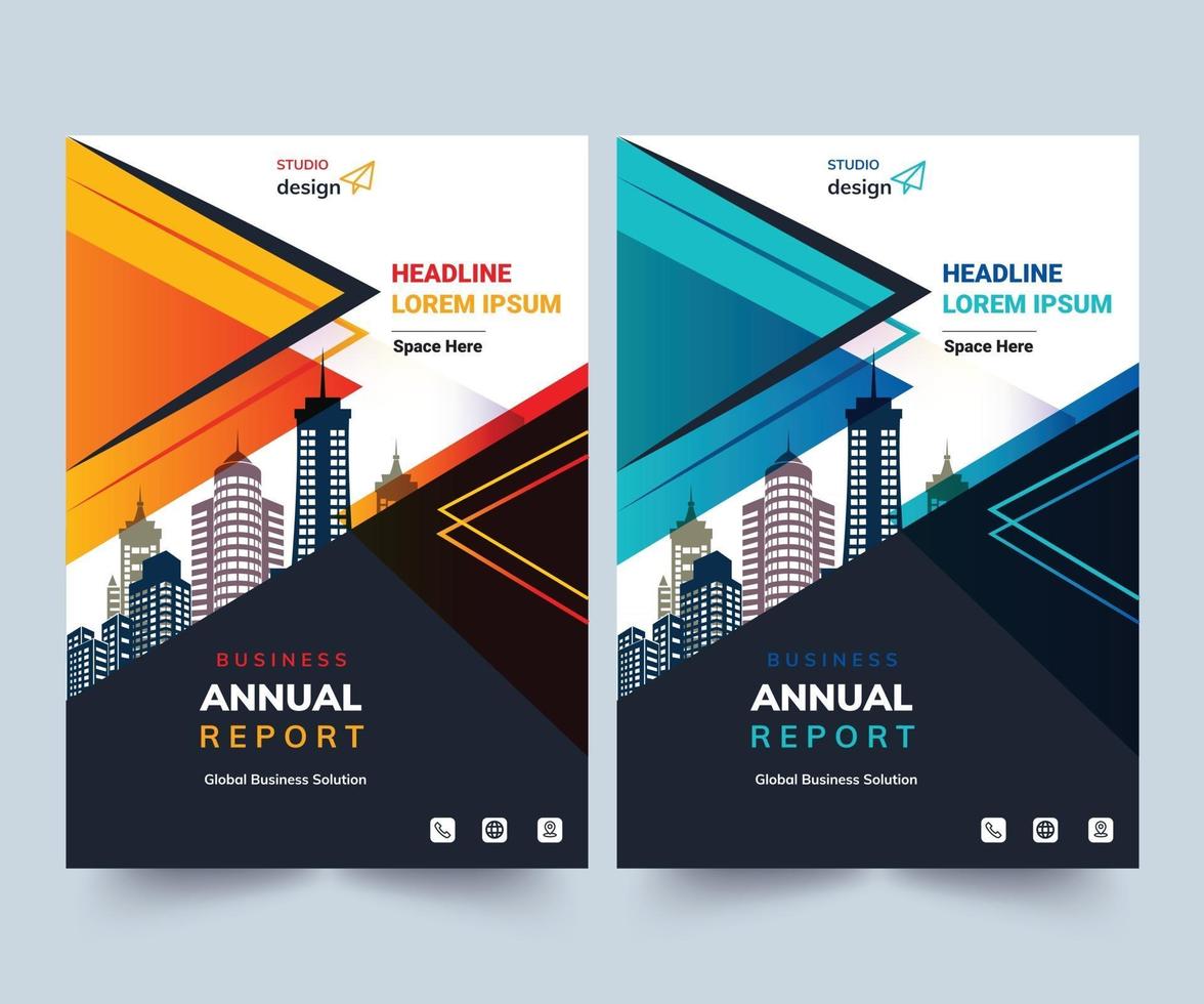 Annual Report design Layout Multipurpose use for any Project, annual report, Brochure, flyer, Poster, Booklet, Cover etc. vector