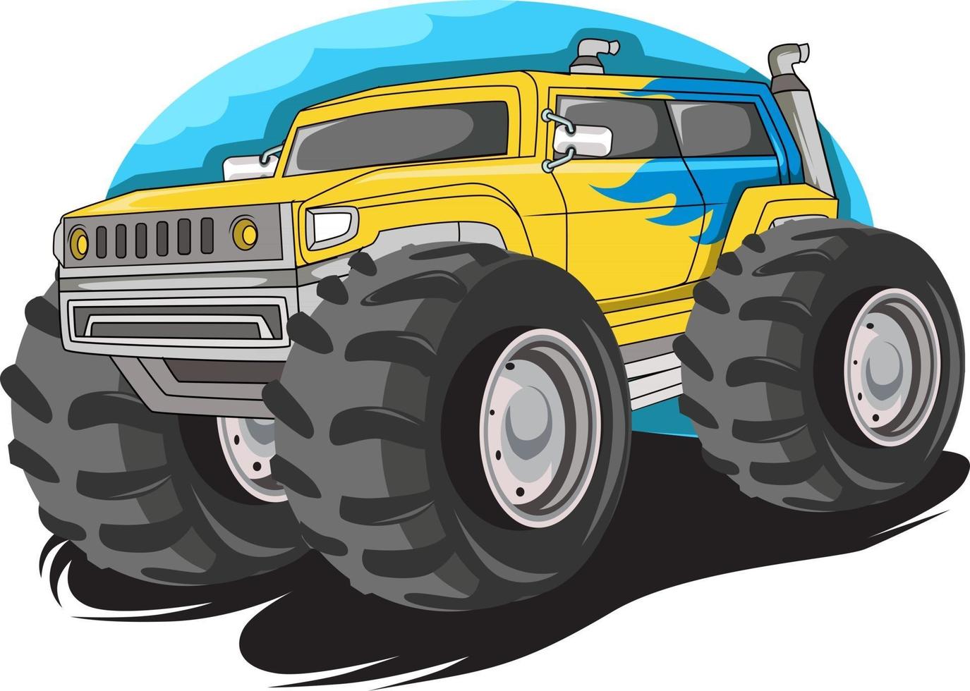 51. monster big truck vector