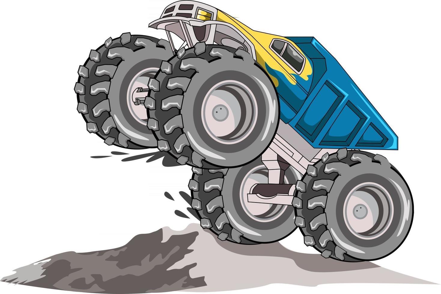 69. big truck monster truck vector