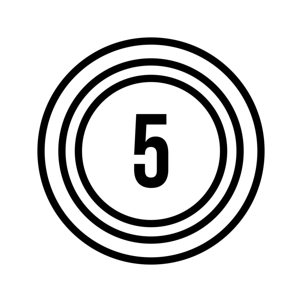 coin money dollar isolated icon vector