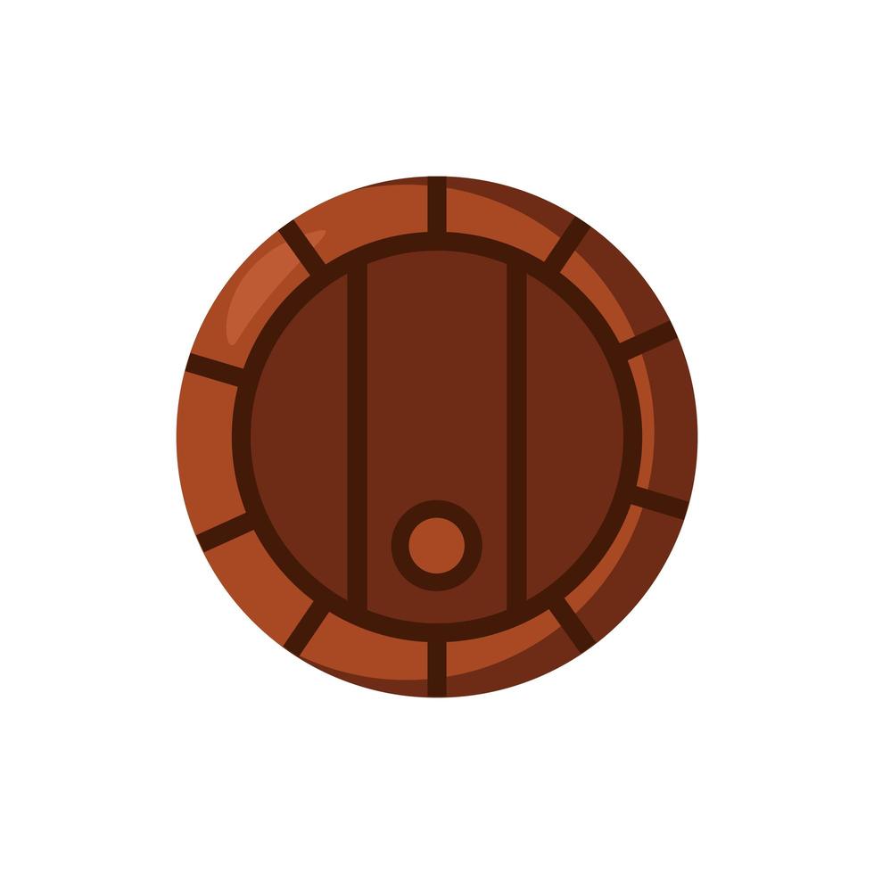 beer wooden barrel detaild style icon vector