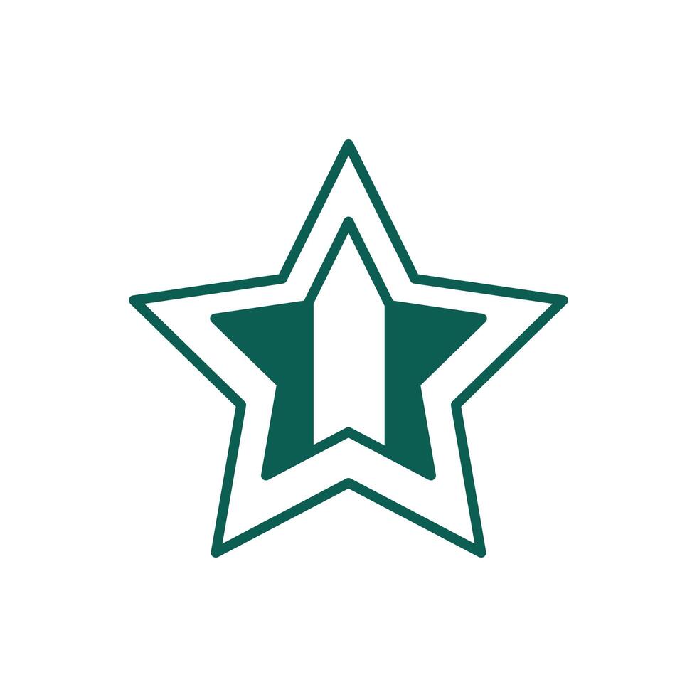 star quality line style icon vector