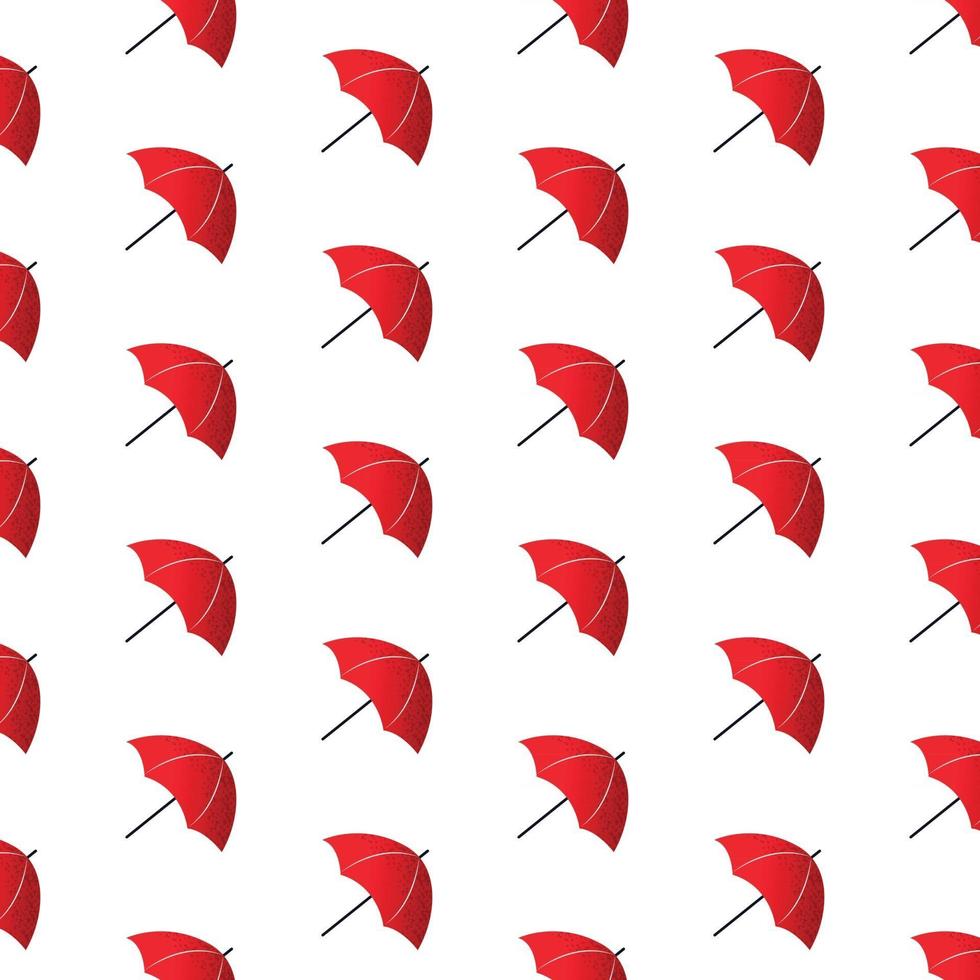 Red Umbrellas seamless pattern vector