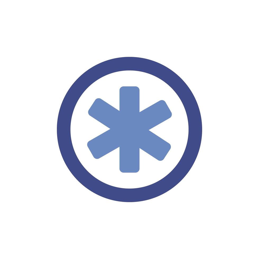 medical cross symbol flat style vector