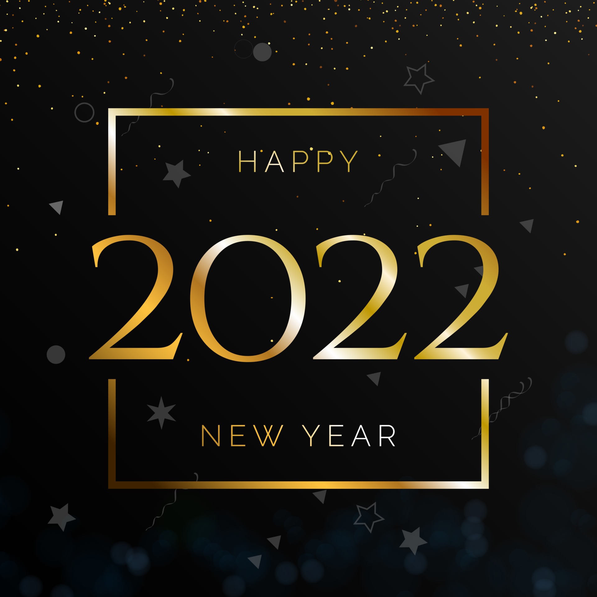 Happy New Year 2022 Greeting Wishing Card Banner 2661663 Vector Art At Vecteezy