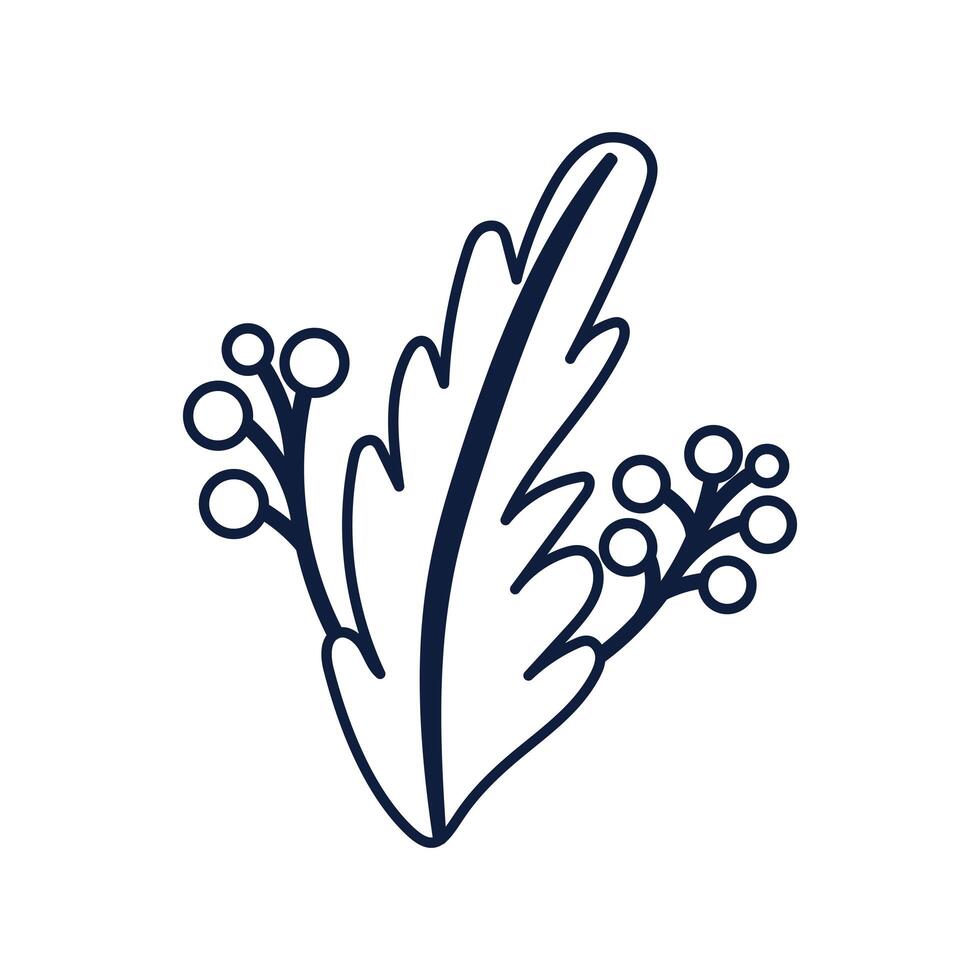 ecology leaf plant isolated icon vector