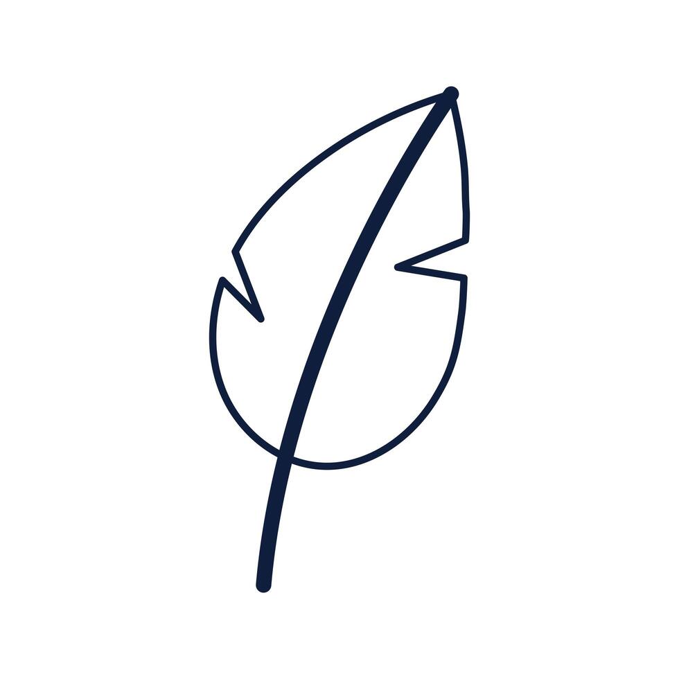 ecology leaf plant isolated icon vector