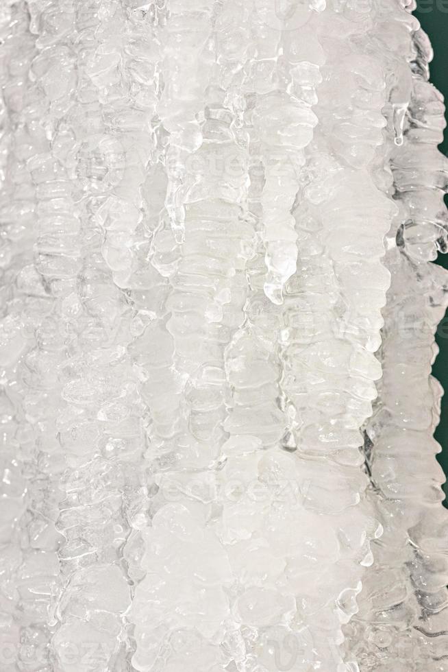 Fondo de hielo. la estructura del agua congelada. textura foto