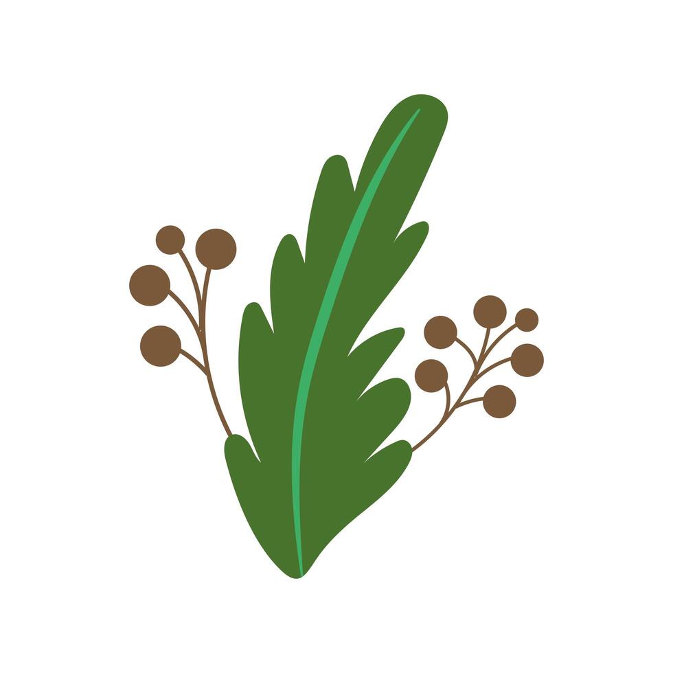 ecology leaf plant isolated icon vector