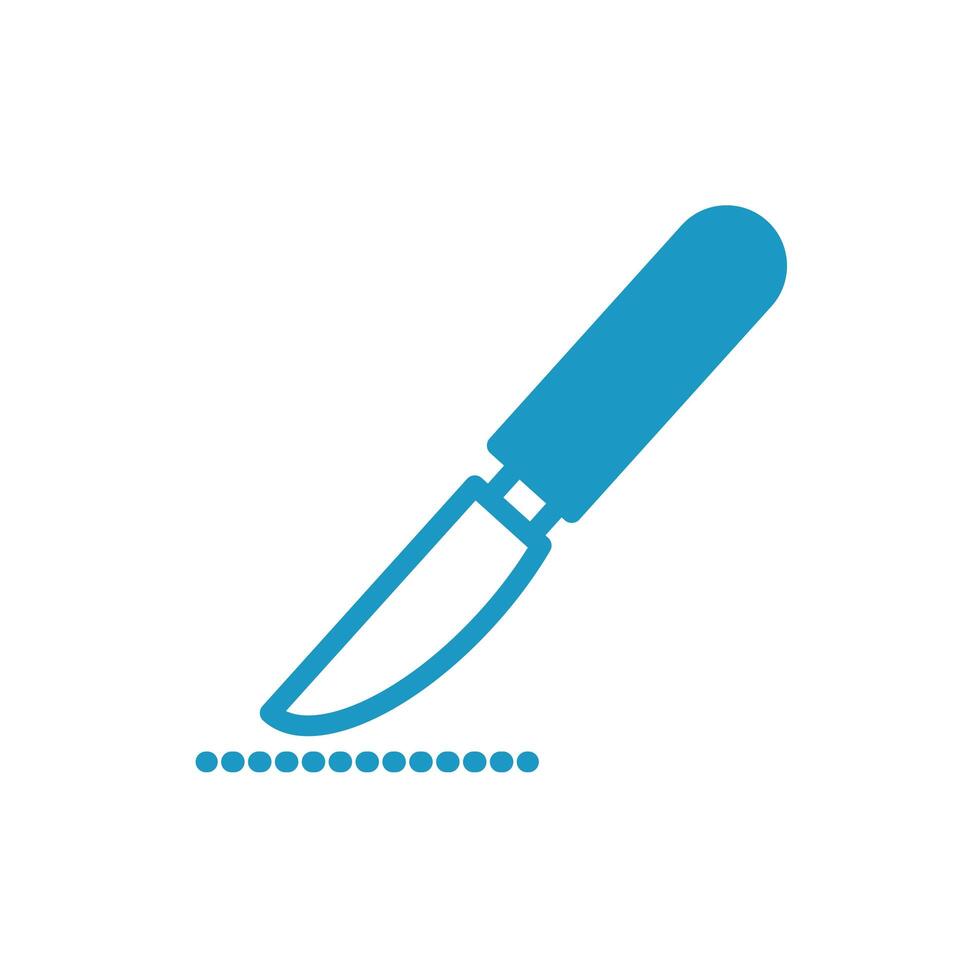 medical cutter tool line style icon vector