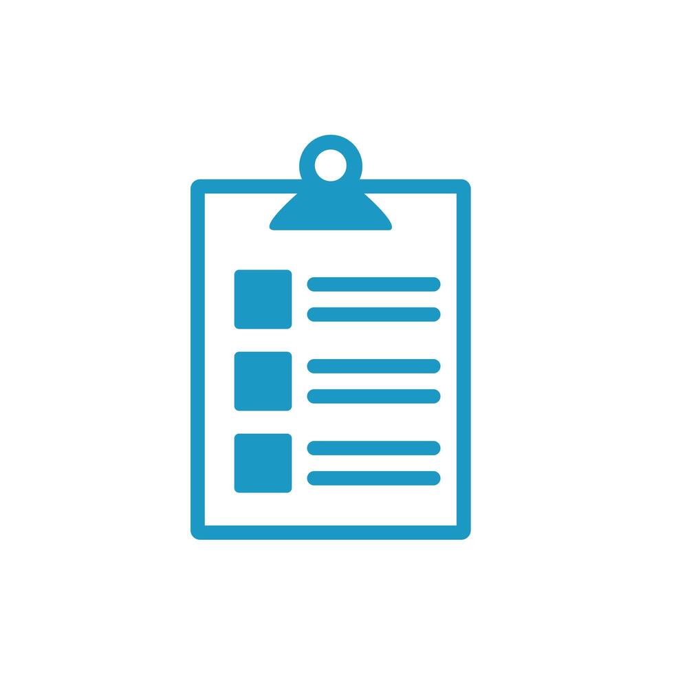 medical check list with document line style icon vector