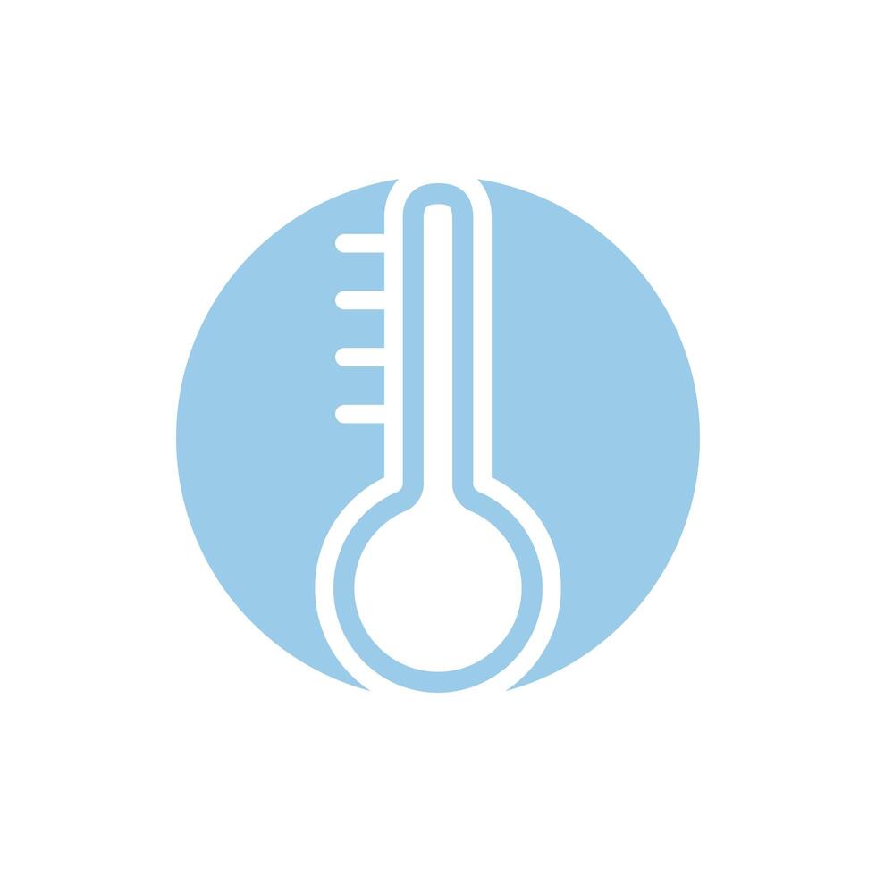 medical thermometer tool block style icon vector