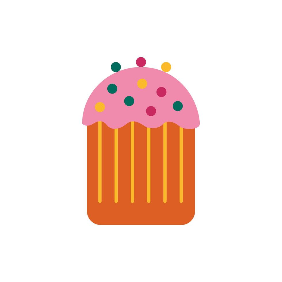 dulce cupcake pastelería estilo plano vector