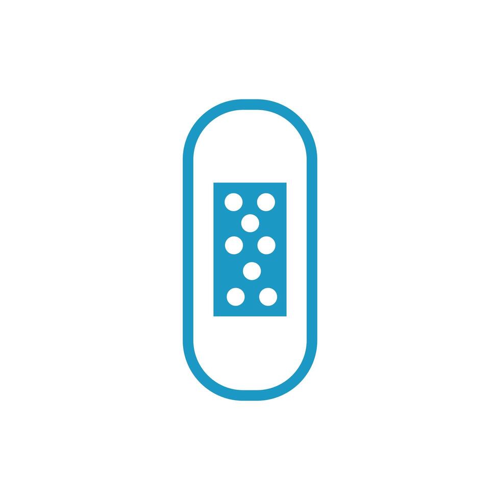 medical cure band tool line style icon vector