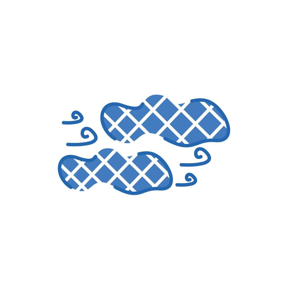 wind weather symbol and clouds sky vector