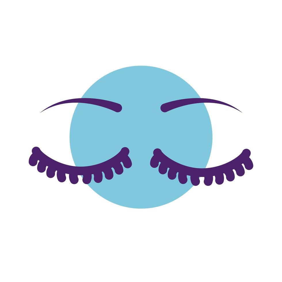 eyes human closed line s style icons vector