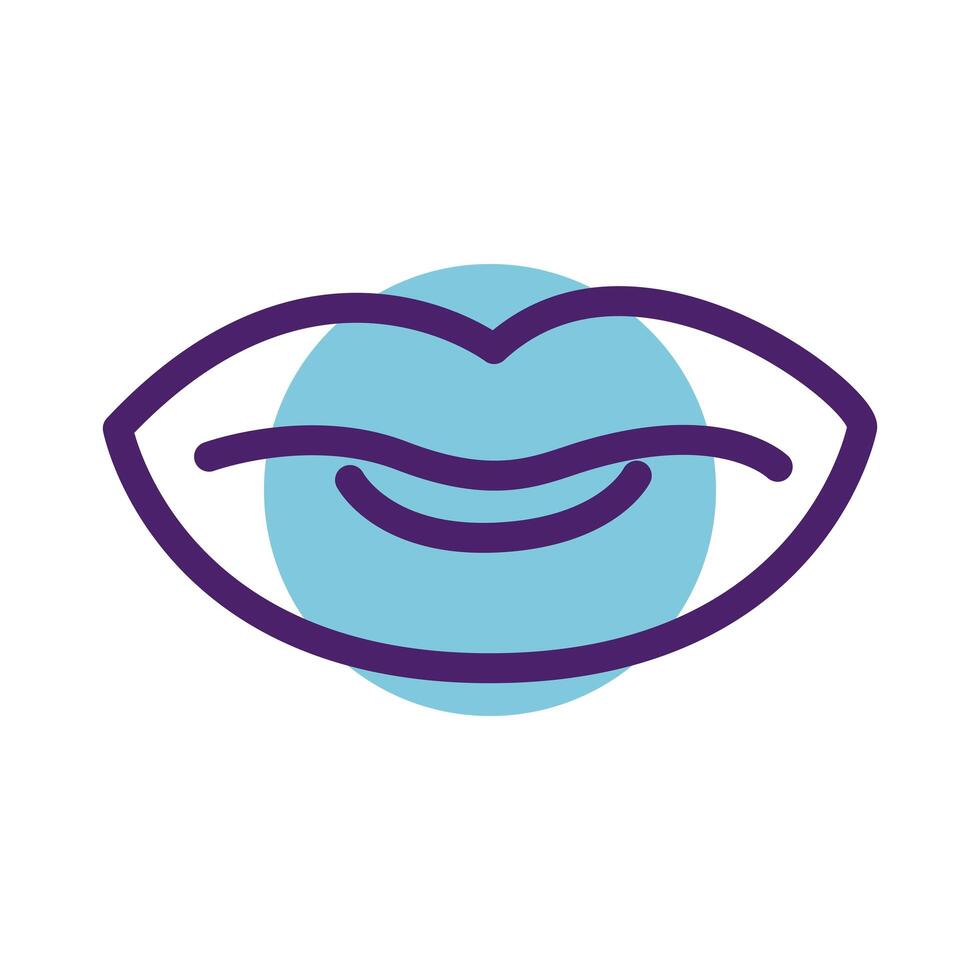 female lips line s icon vector