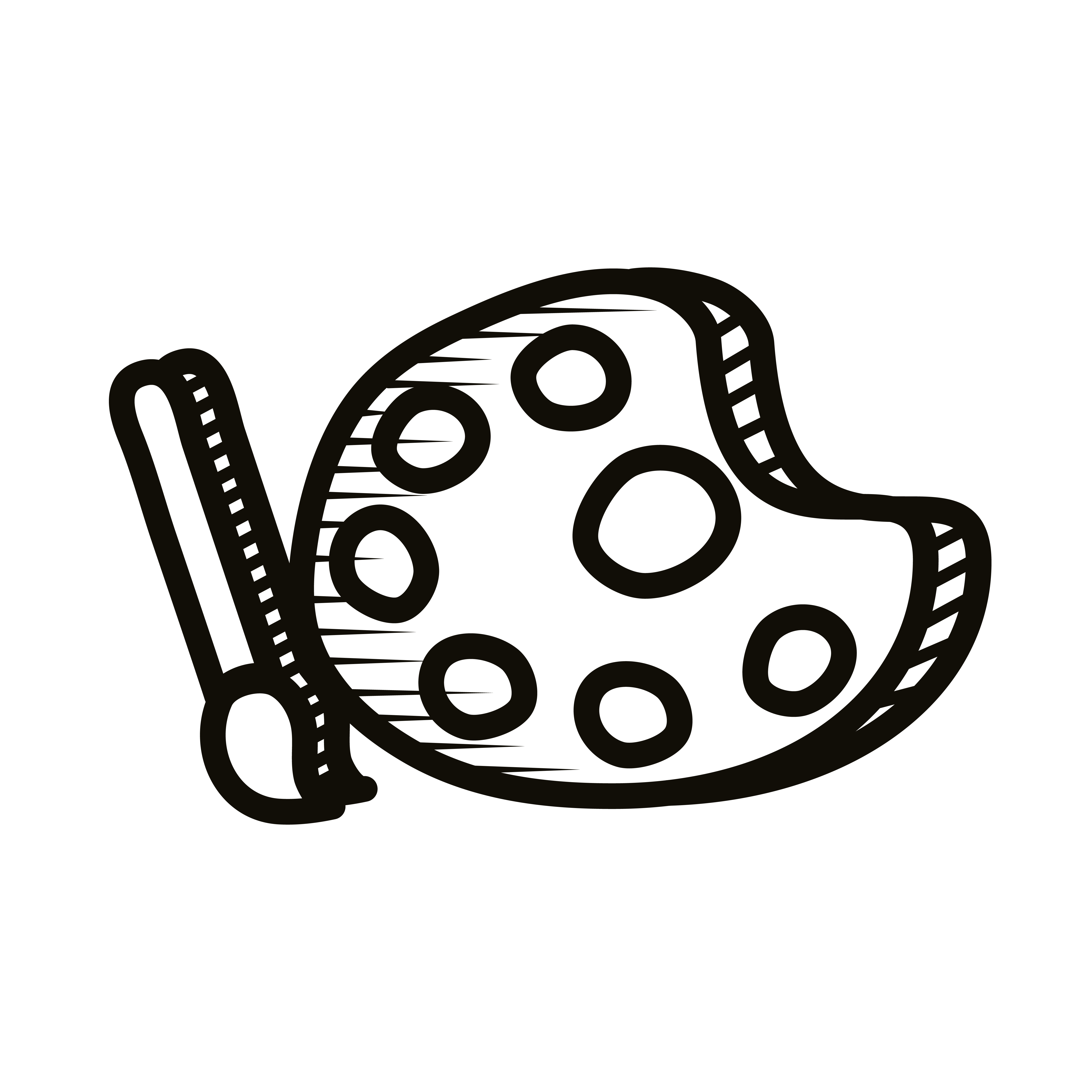 paint palette and brush doodle line style icon 2662949 Vector Art at