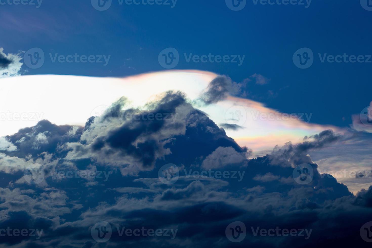Cloud iridescence diffraction phenomenon produce very vivid color and make cloud shine like a corona photo