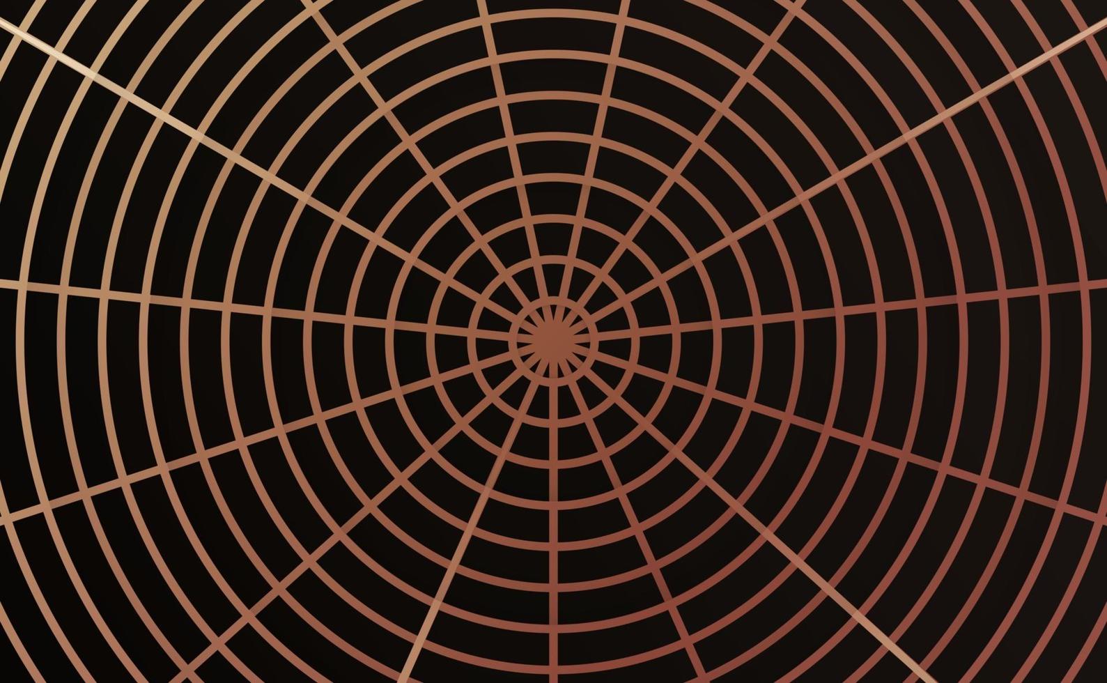 diseño de tela de araña con oro rosa y negro vector