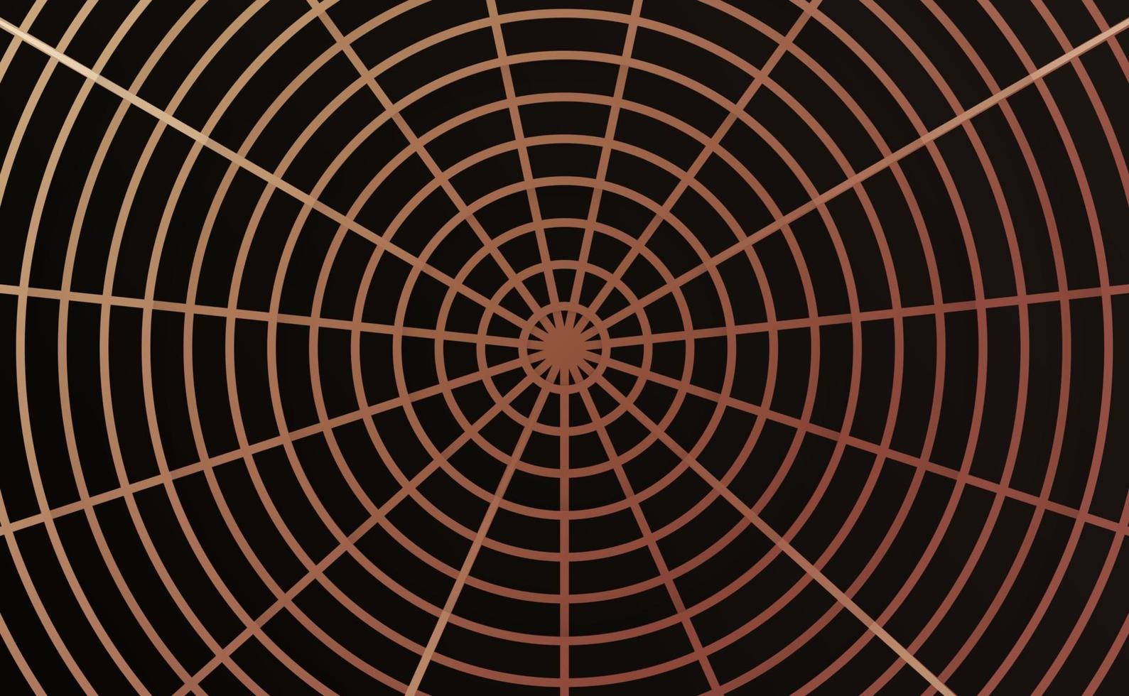 spider web design with rose gold and black vector