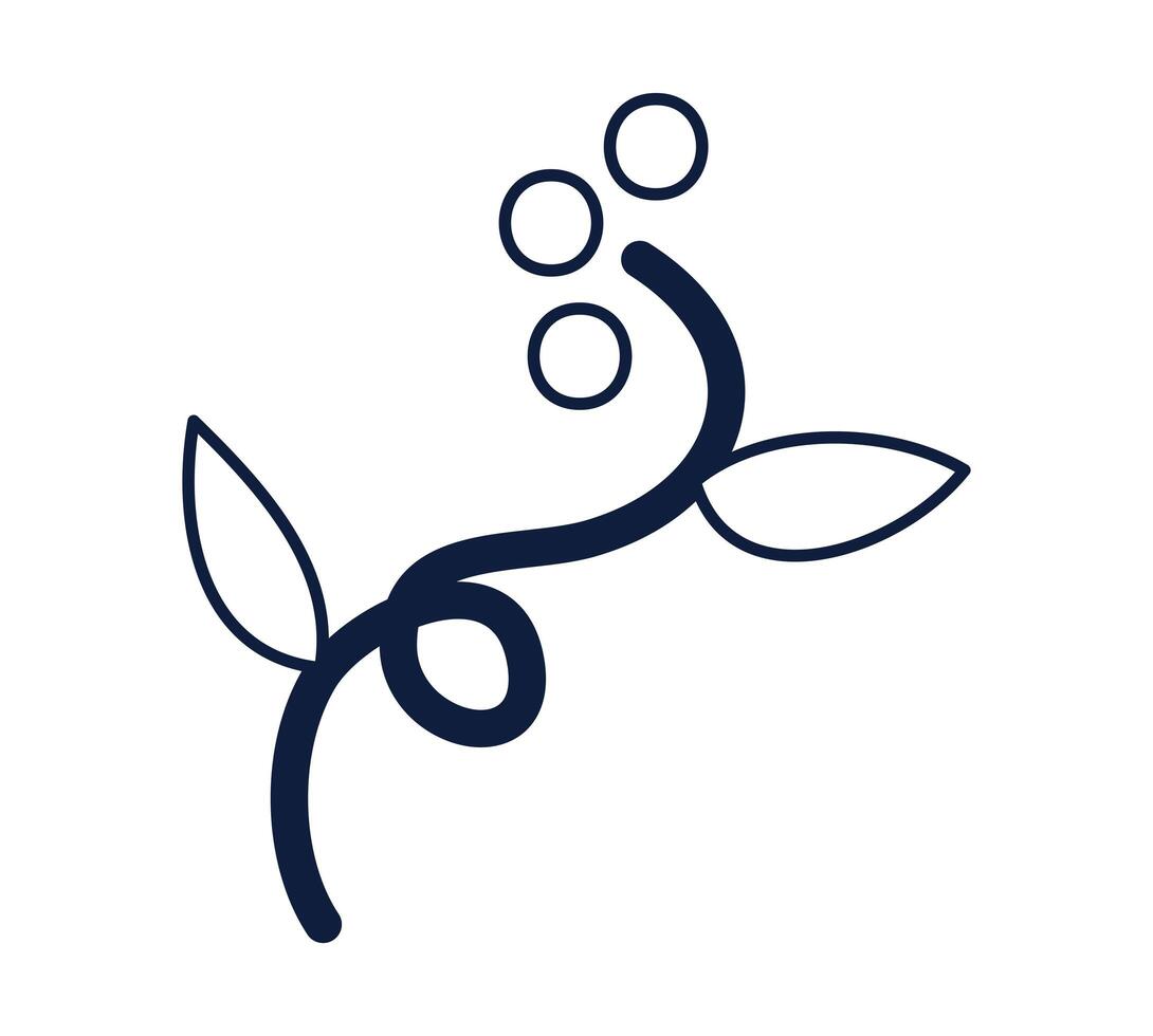 ecology branch with leaves isolated icon vector