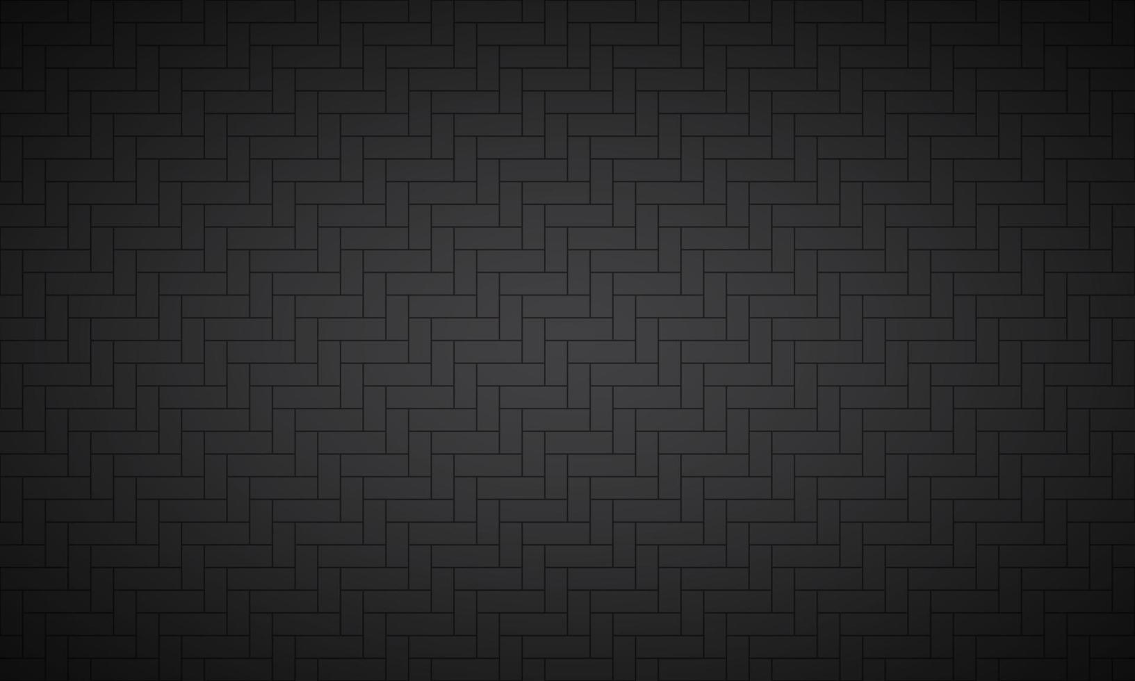Modern black brick pattern. Seamless tile pattern. Simple vector illustration