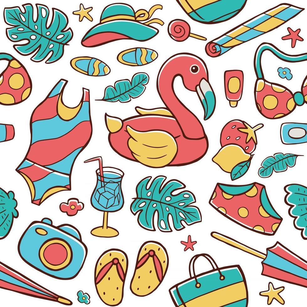 Summer Seamless Pattern vector