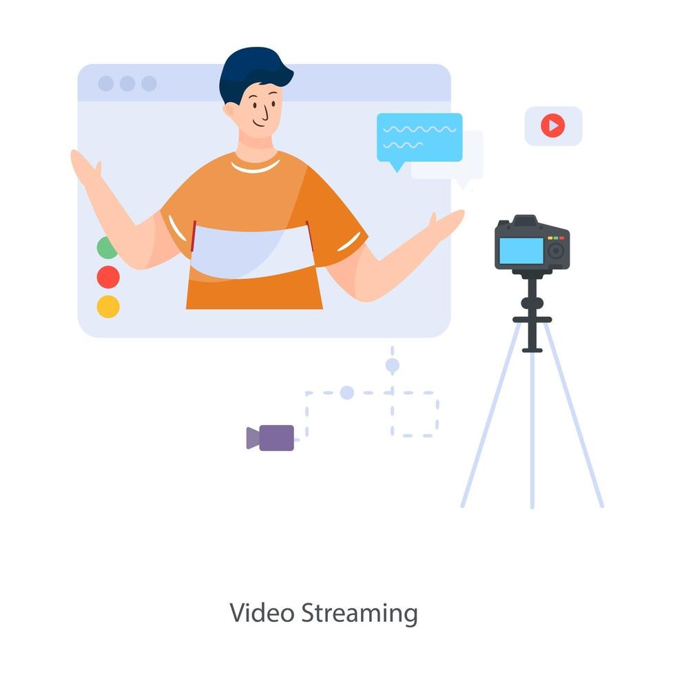 Video Streaming Design vector