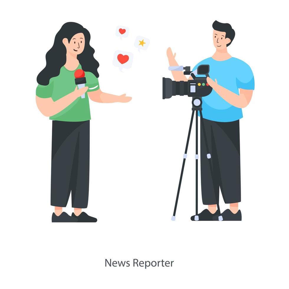 News Reporter Design vector