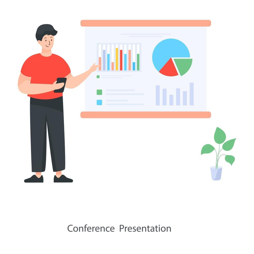 Conference Presentation Design vector