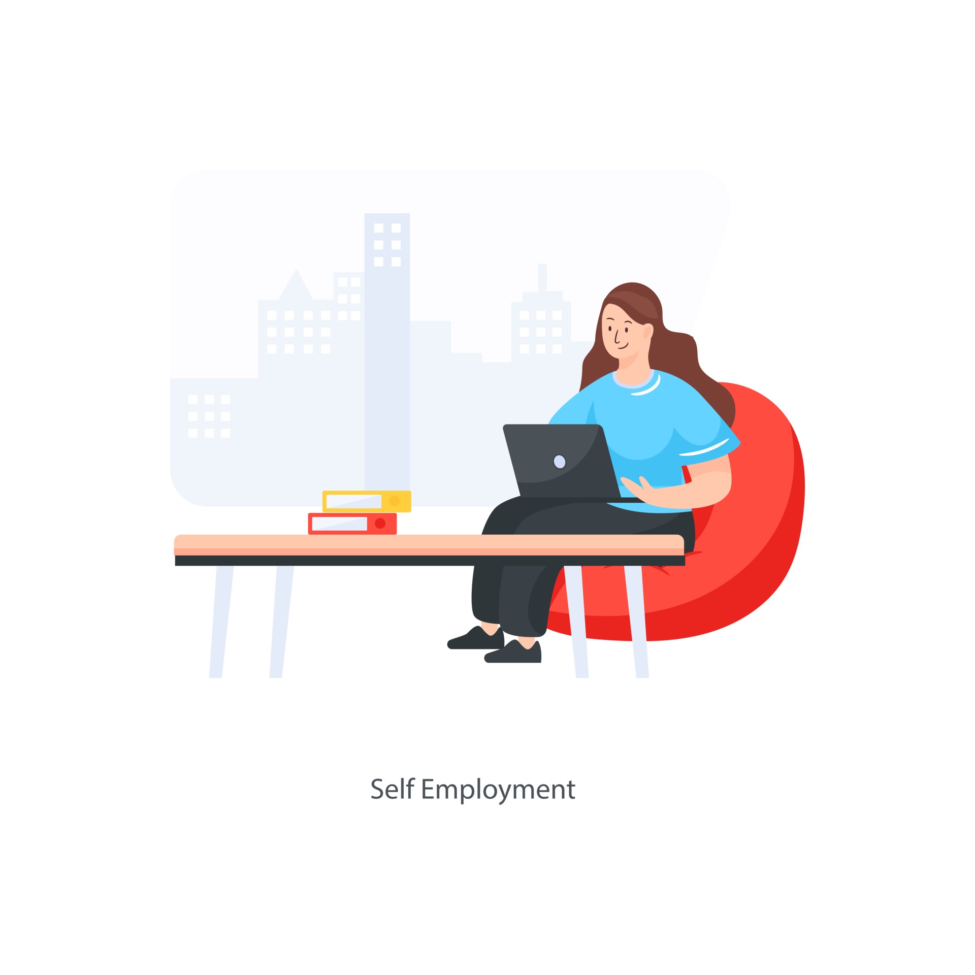 Self Employment Design 2667445 Vector Art at Vecteezy