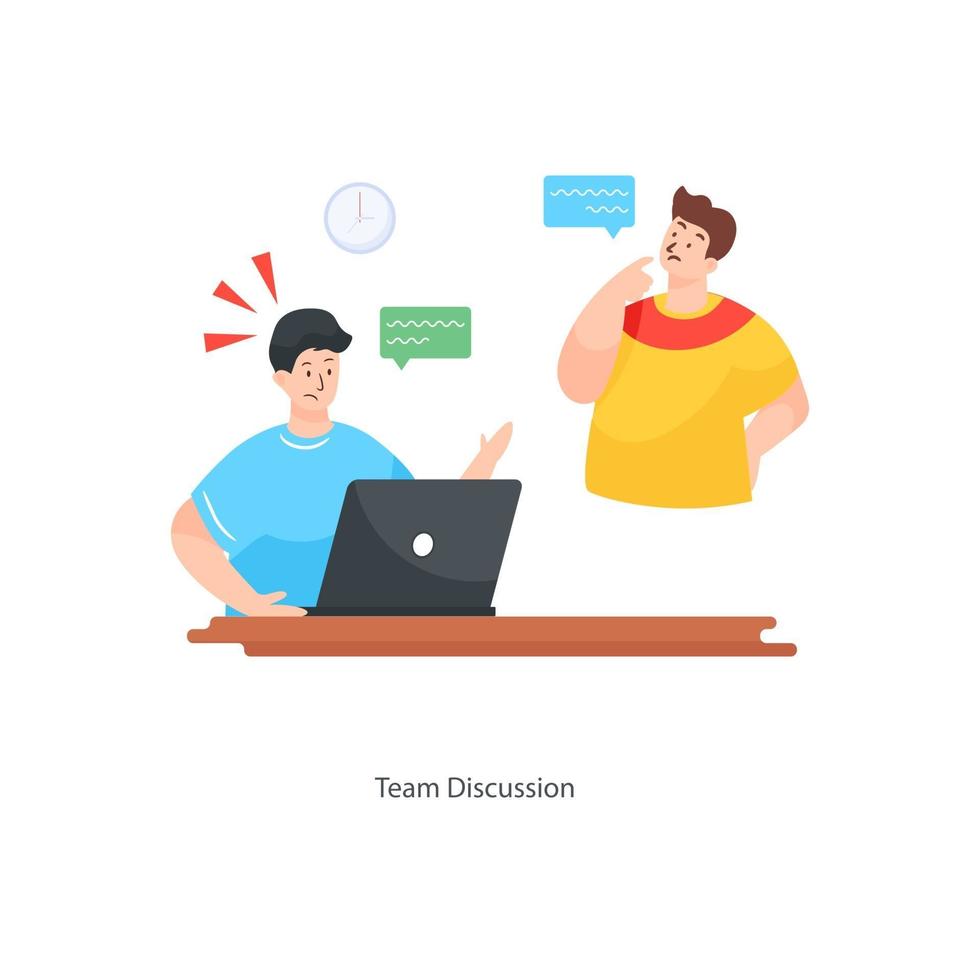 Team Discussion Design vector