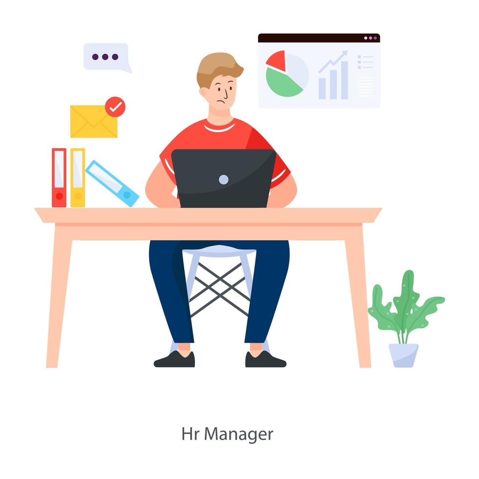 Hr Manager Design vector