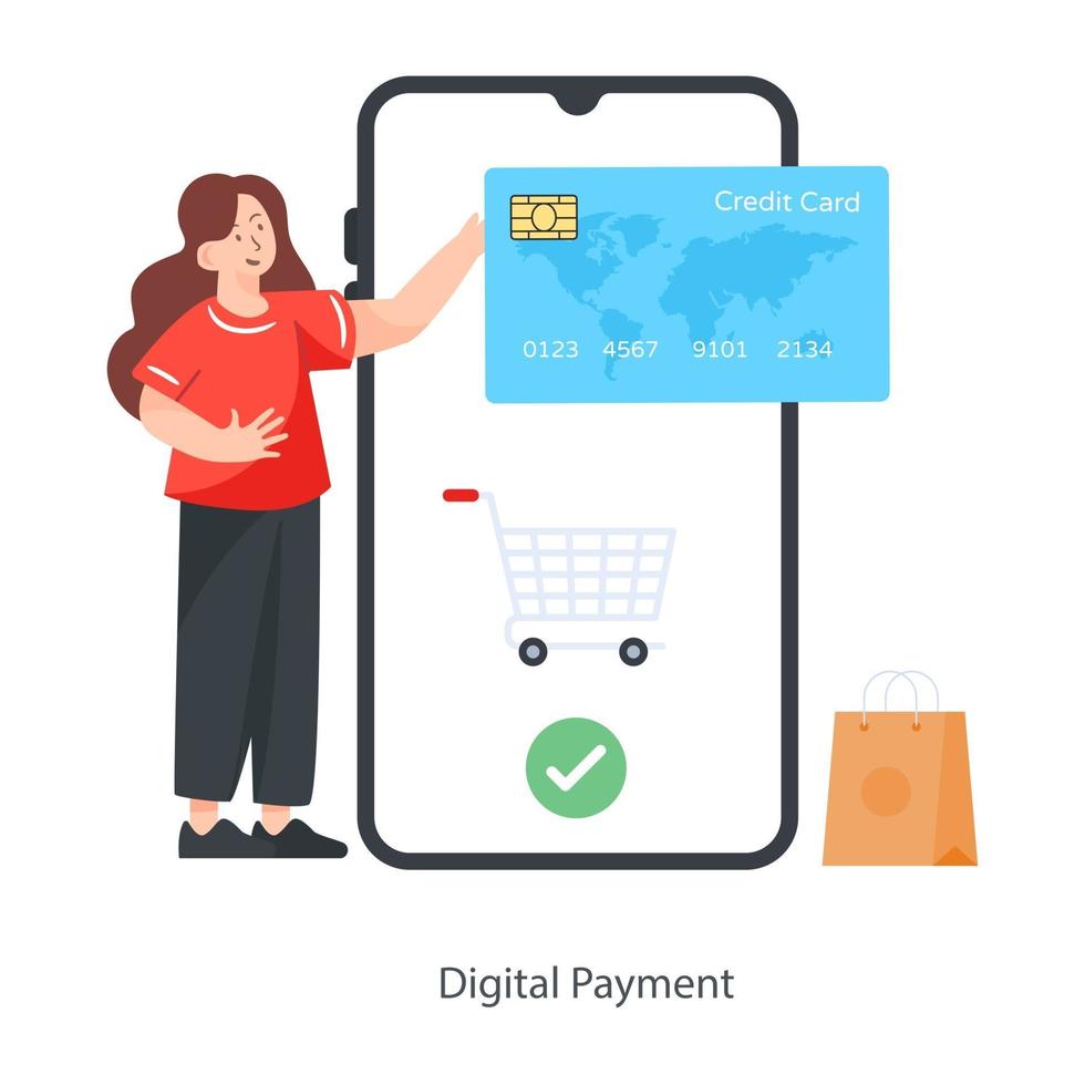 Digital Payment Concept vector