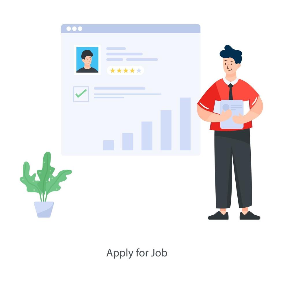 Apply for Job Concept vector