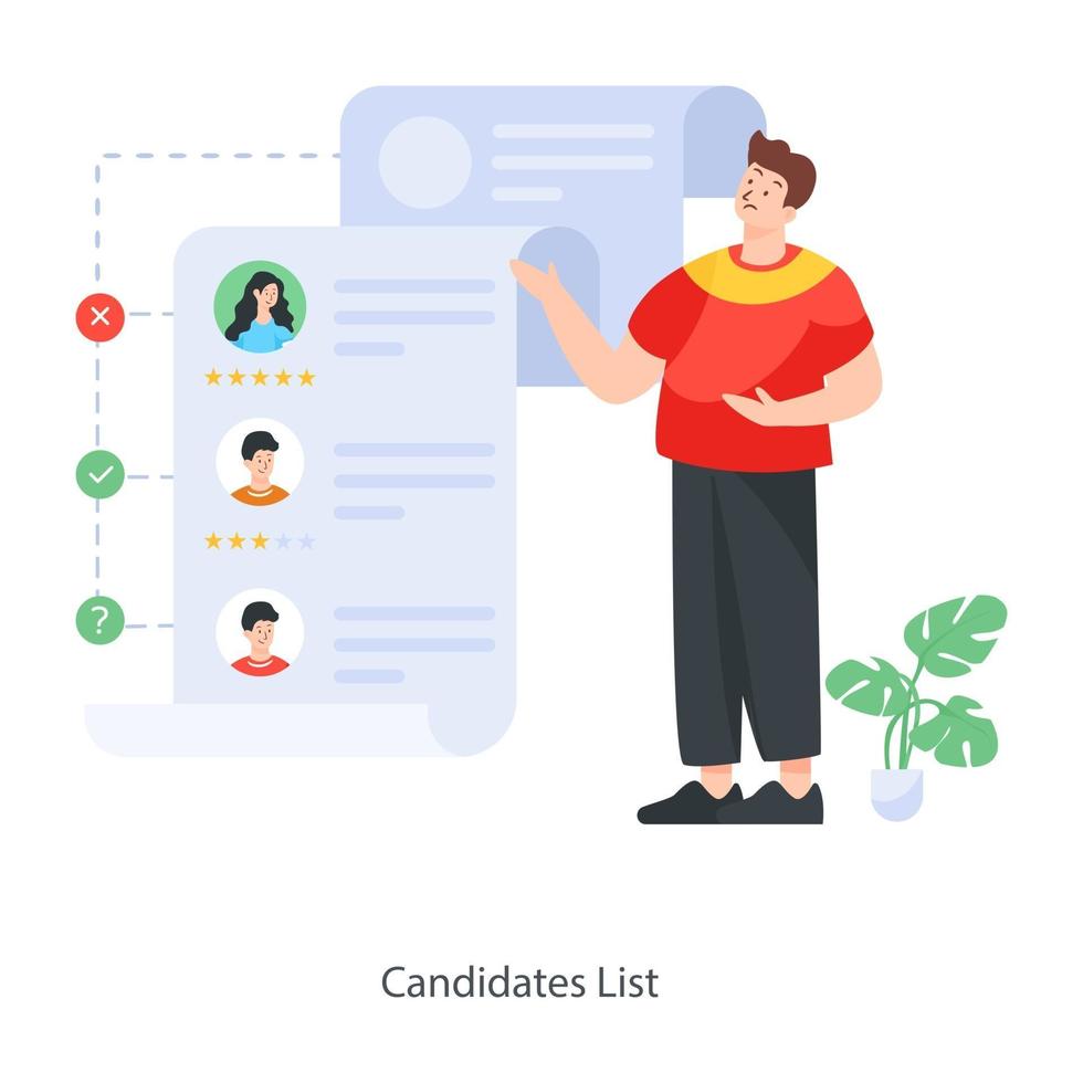 Candidates List Concept vector