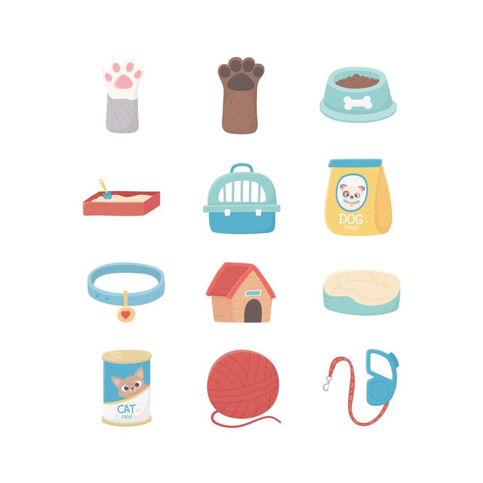 food cushion and case, pets vector