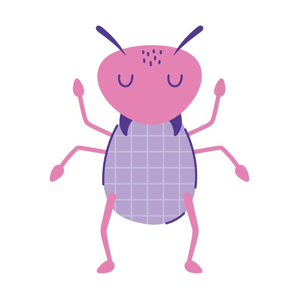 cute ant insect animal cartoon doodle color vector