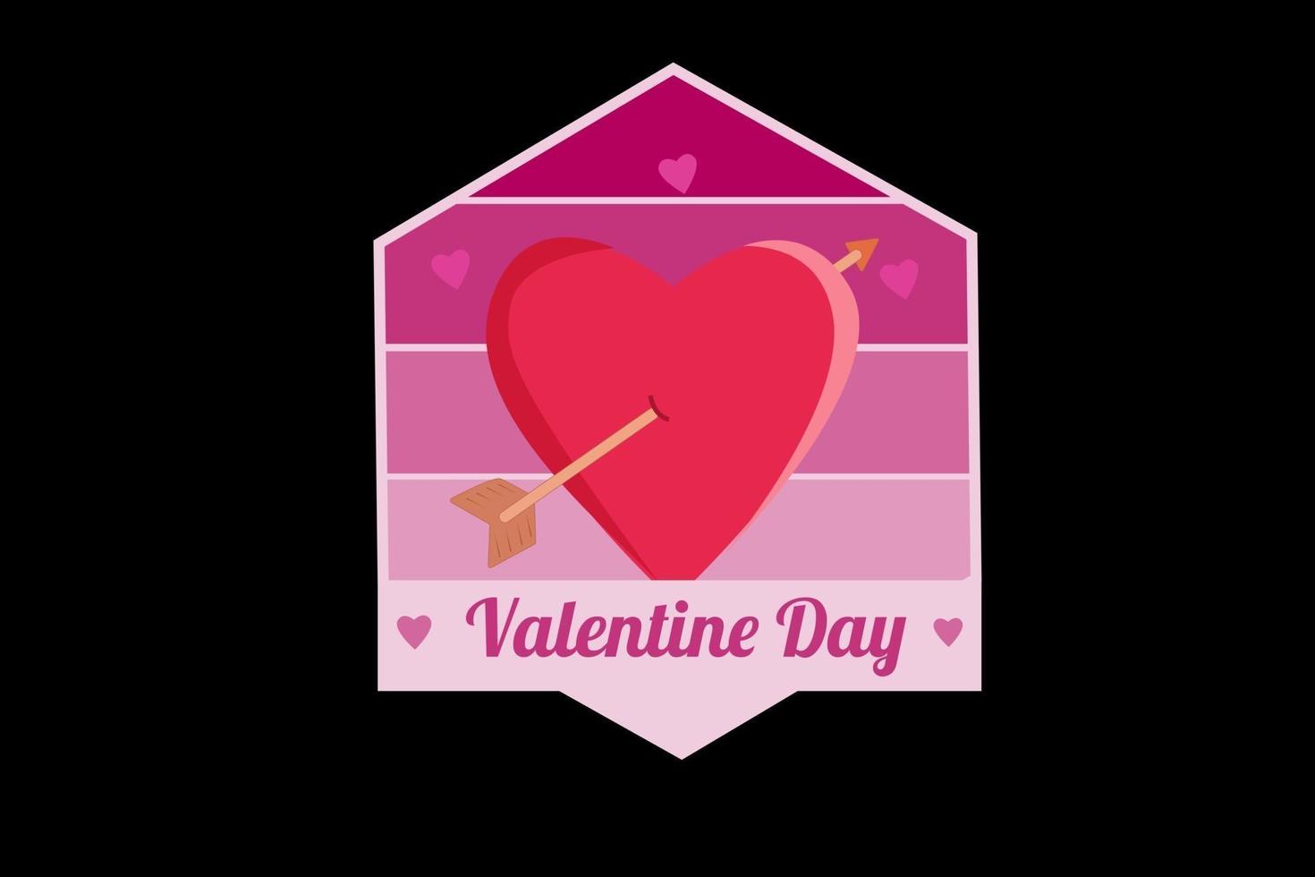 día de san valentín color rosa degradado vector