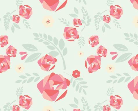 Vintage floral background design vector