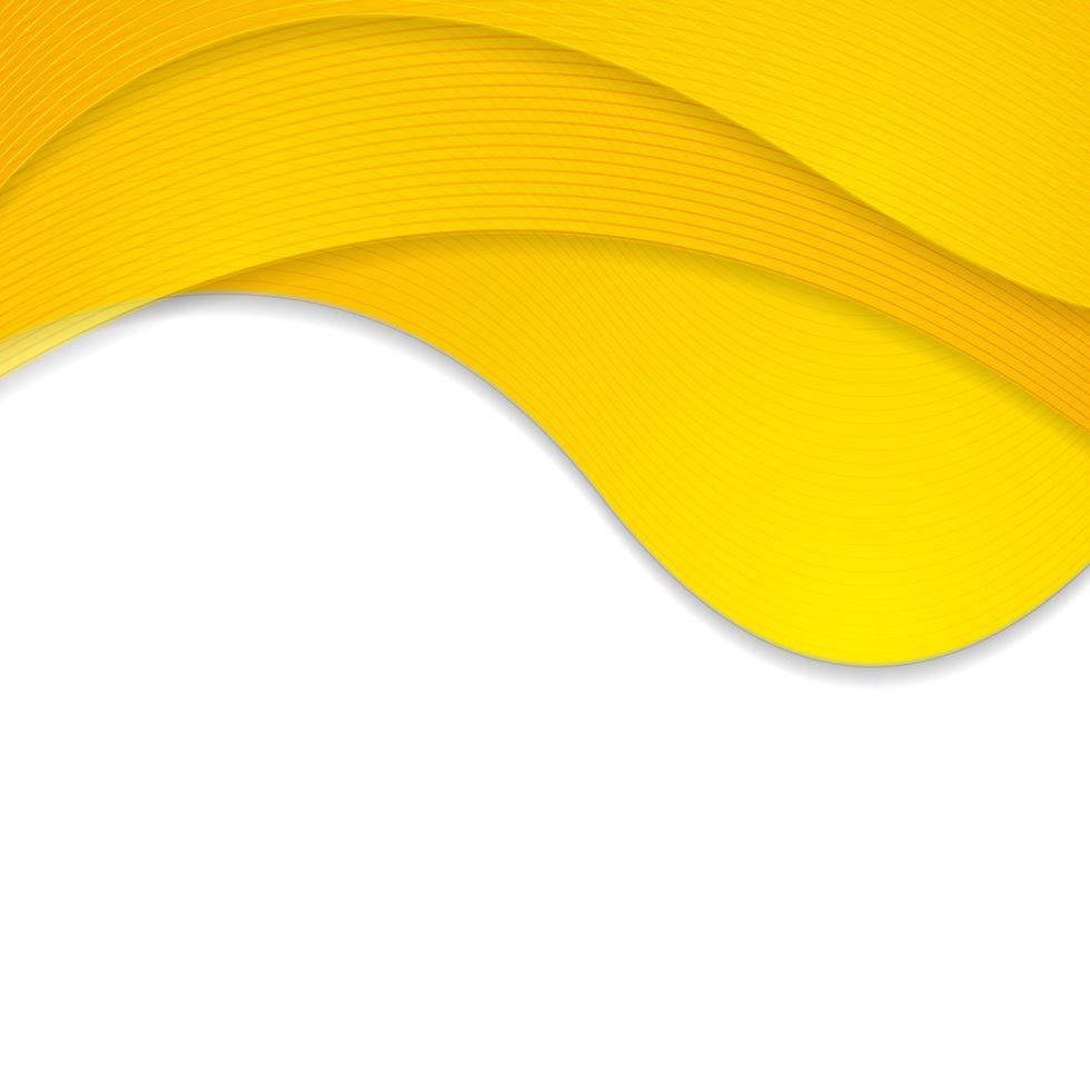 Orange corporate wavy background vector