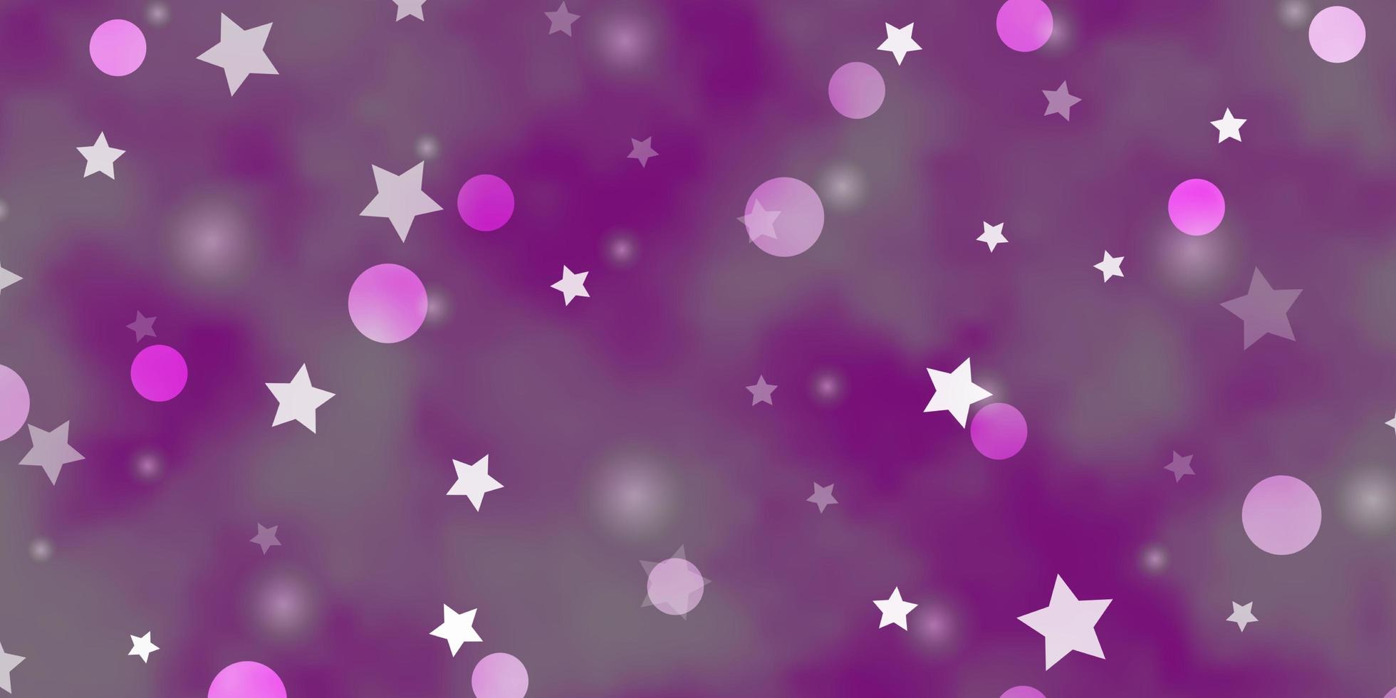 Fondo de vector rosa claro con círculos estrellas ilustración abstracta con  formas coloridas de círculos patrón de estrellas para fondos de pantalla de  tela de moda 2668903 Vector en Vecteezy