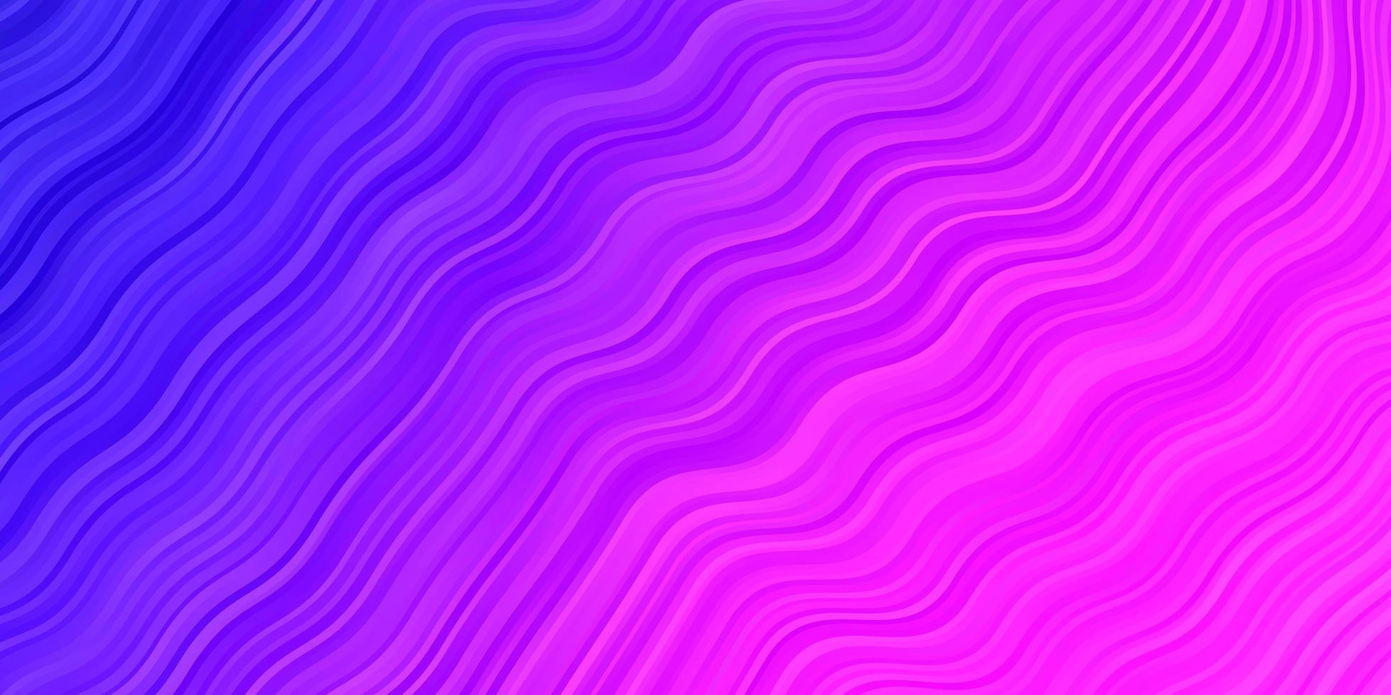 diseño de vector rosa púrpura claro con curvas