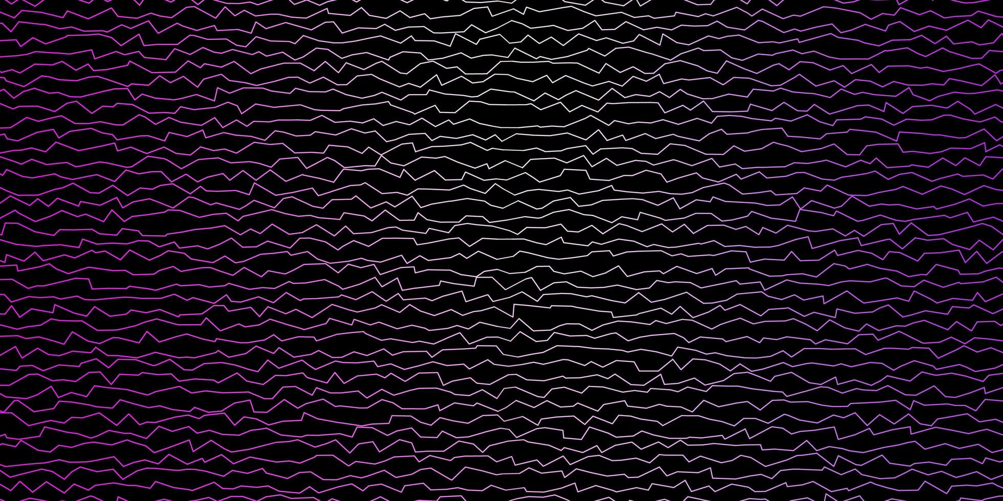 Dark Purple Pink vector template with wry lines Abstract illustration with gradient bows Design for your business promotion